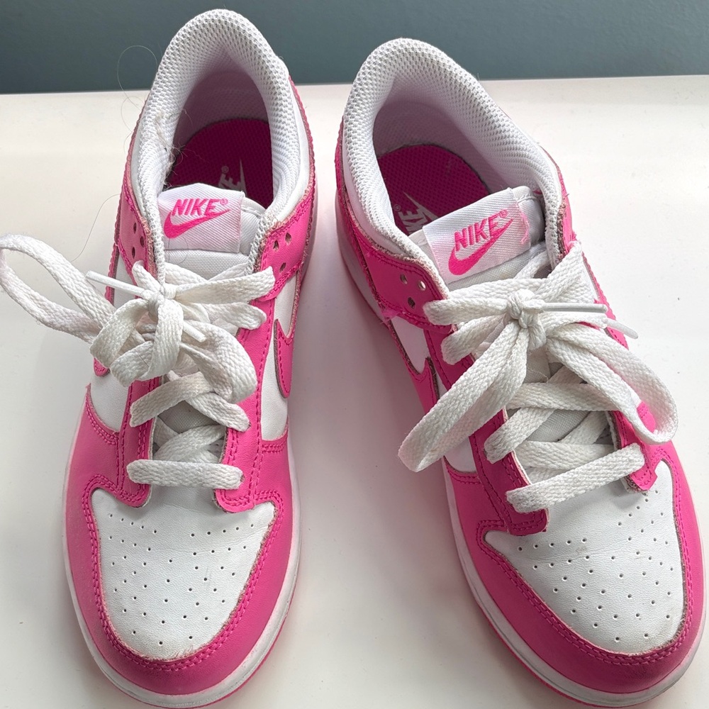 Nike Vibrant Pink and White Athletic Shoes - Picture 2 of 9